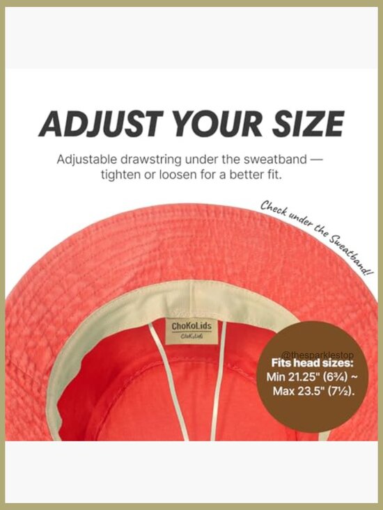 Cotton Bucket Hat with UPF 50+ Sun Protection, Adjustable Drawstring main image 7